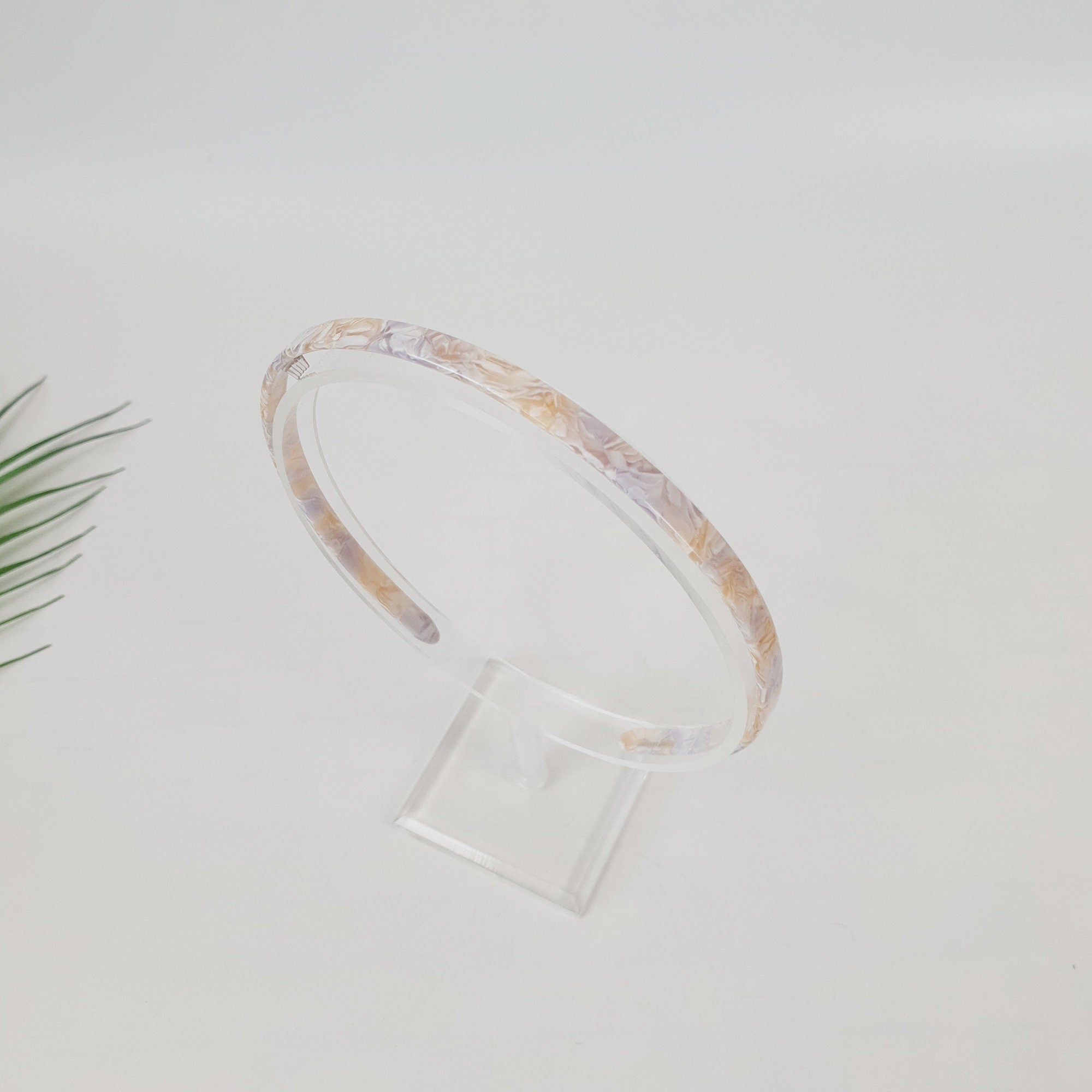 Tortoise Shell Daily Thin Headband / Luxurious French Hair Pin / Hair Accessory for Woman / Acrylic Alice Headband