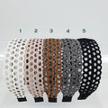 Basic Round Punching Lace Wide Headband (1.6 Inch) / Fashionable Turban Bandanna / Hair Accessory for Woman