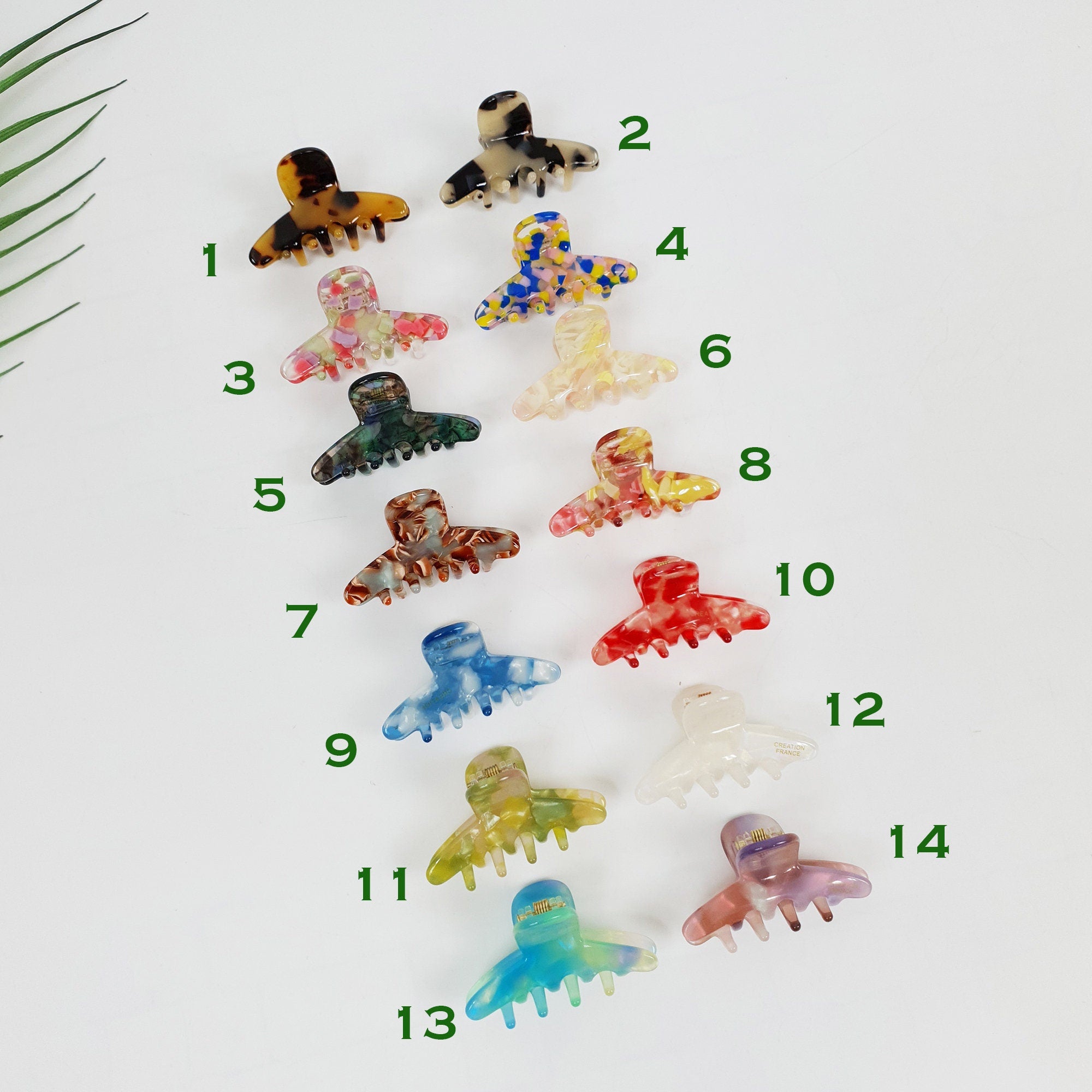 Aurora Joy Small Hair Clips (2.0 Inch) / Tortoise Shell Mini French Hair Pin / Hair Barrette for Woman