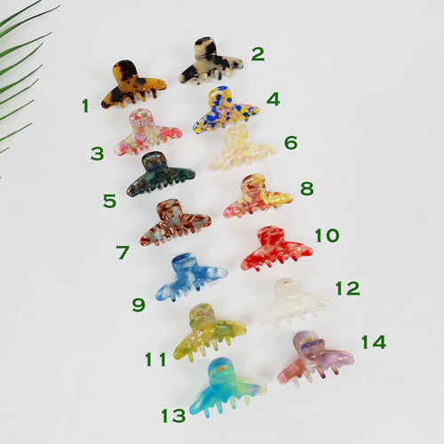 Aurora Joy Small Hair Clips (2.0 Inch) / Tortoise Shell Mini French Hair Pin / Hair Barrette for Woman