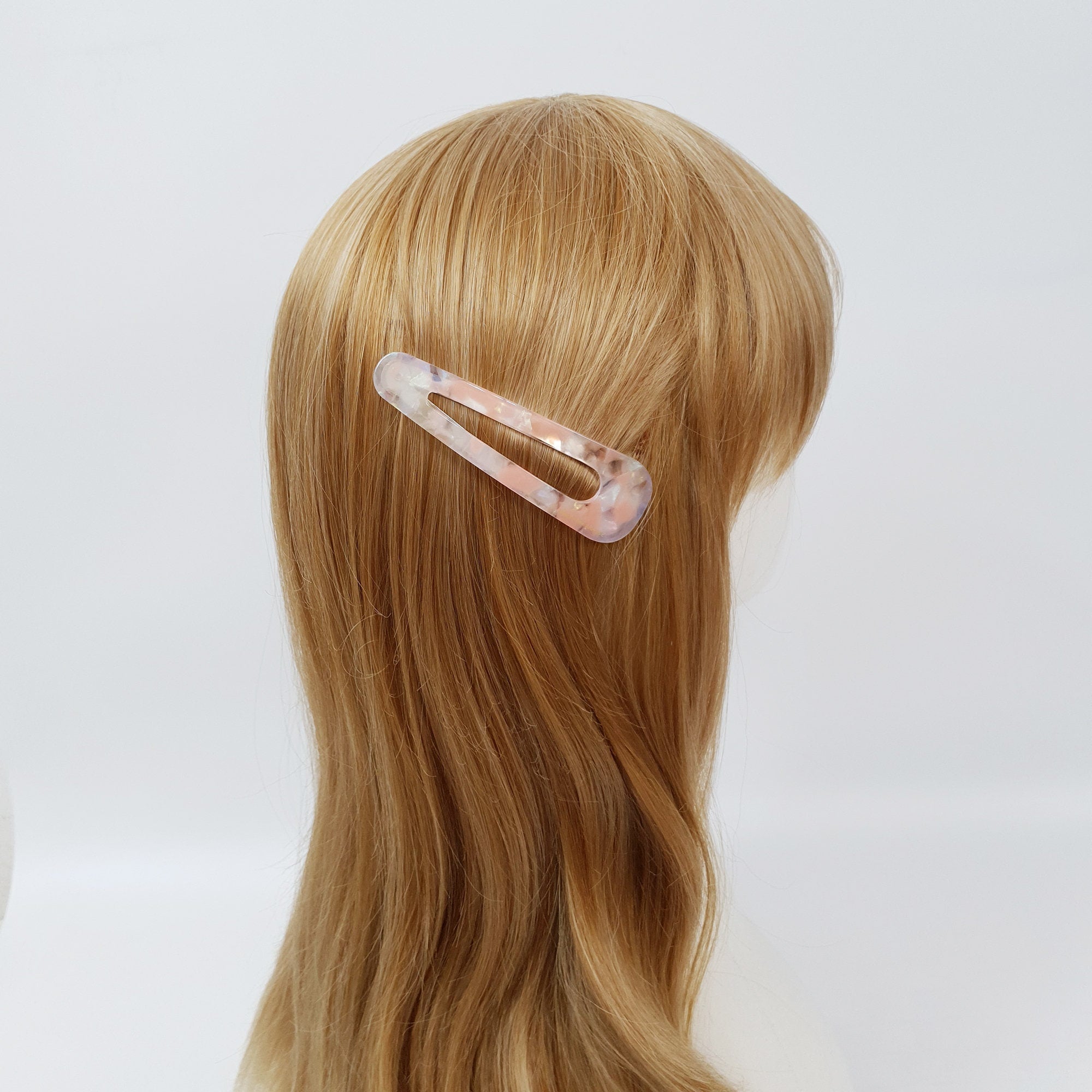 Leopard Aurora Triangle Big Snap Clip (3.7 Inch) / Tortoise Marble Hairgrip Barrette / Tic Tac Hair Clip Pin / French Hair Pin