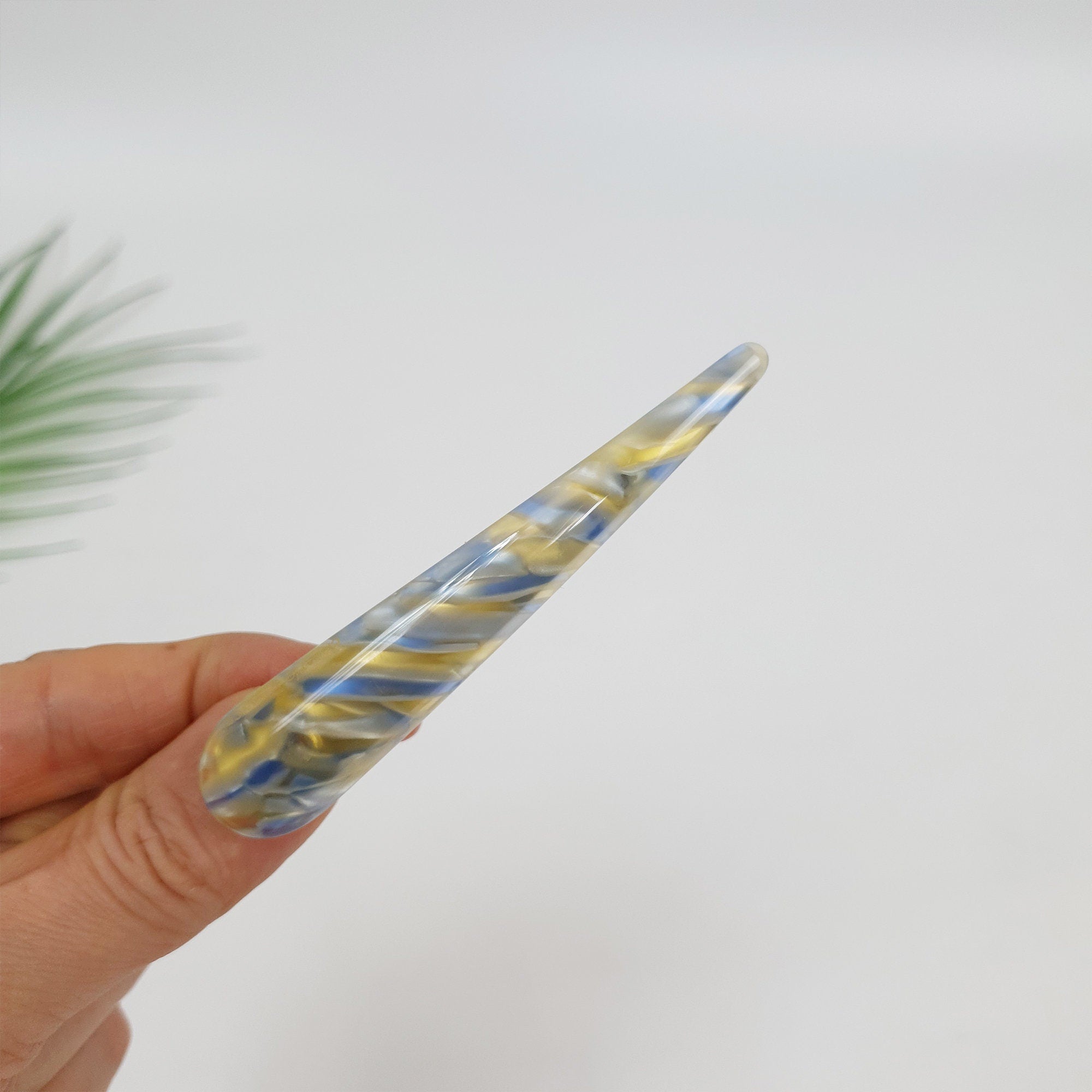 Tortoise Shell Medium Size Alligator Hair Clip (3.3 Inch) / Luxurious Cellulose Leopard French Hair Clip / Hair Accessory for Woman