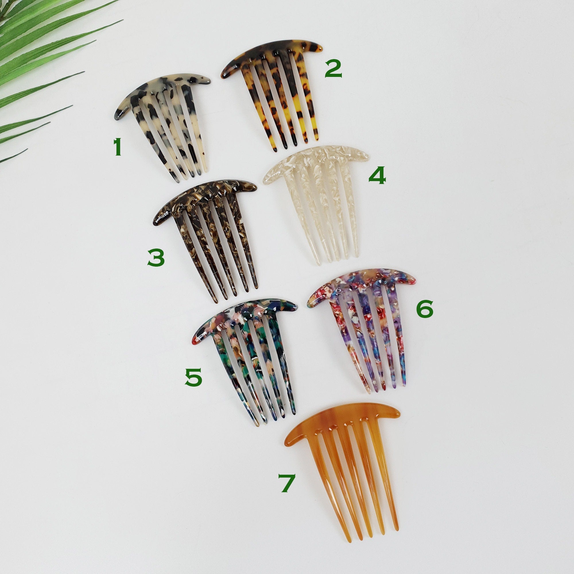 Tortoise Shell Long Leg Hair Comb Pin / Luxurious French Hair Pin / Hair Fork for Thick Hair