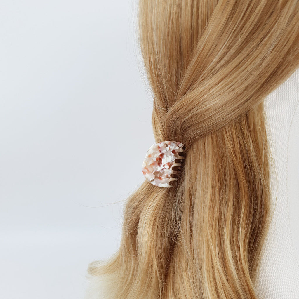 Pebble Small Hair Clips (1.8 Inch) / Tortoise Shell French Hair Pin / Hair Barrette for Girl / Hair Accessory for Woman