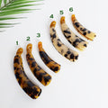 Leopard Basic Banana Clip / Hair Comb Barrette / Clincher Comb Hair Accessory / Tortoise Shell French Hair Pin