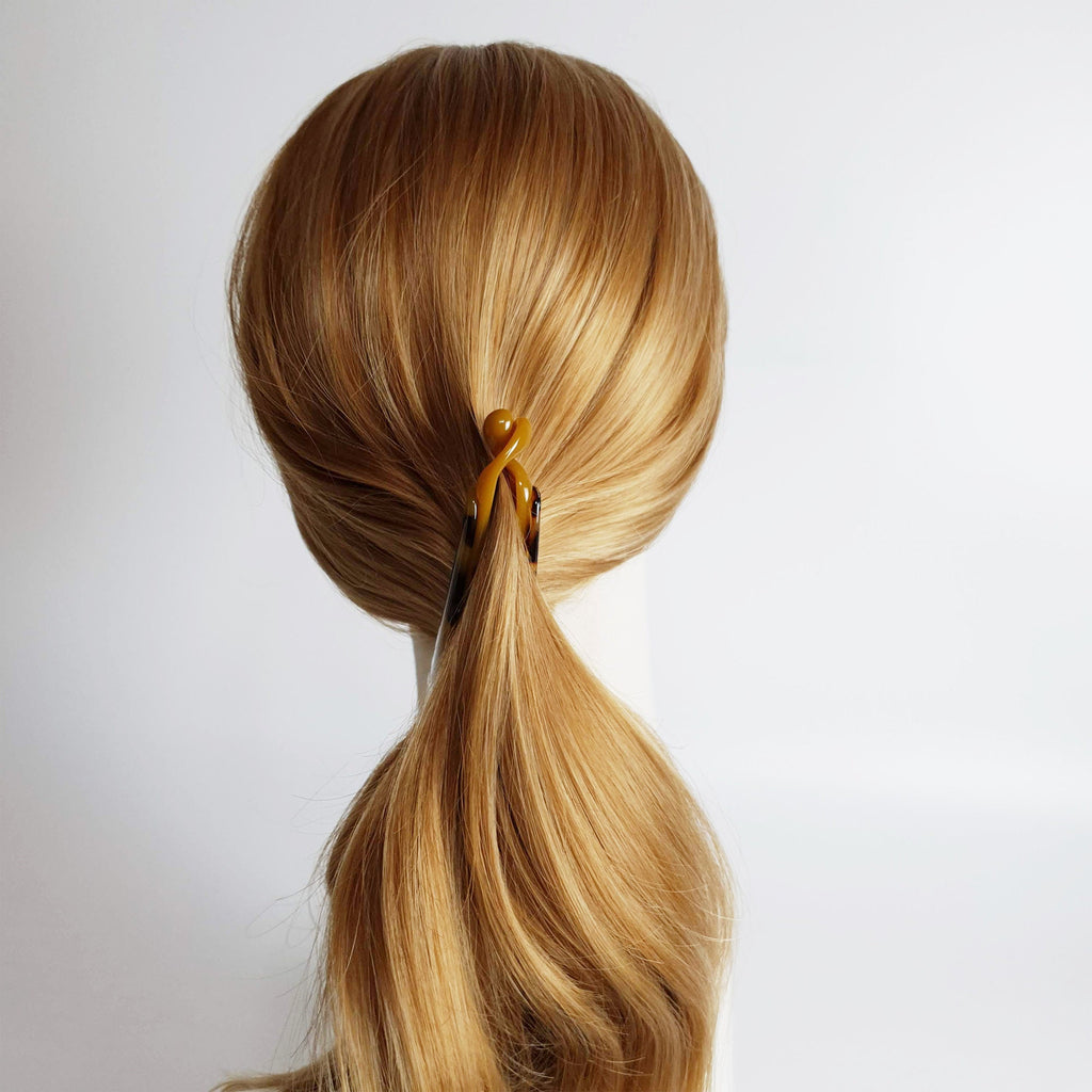 Leopard Basic Banana Clip / Hair Comb Barrette / Clincher Comb Hair Accessory / Tortoise Shell French Hair Pin