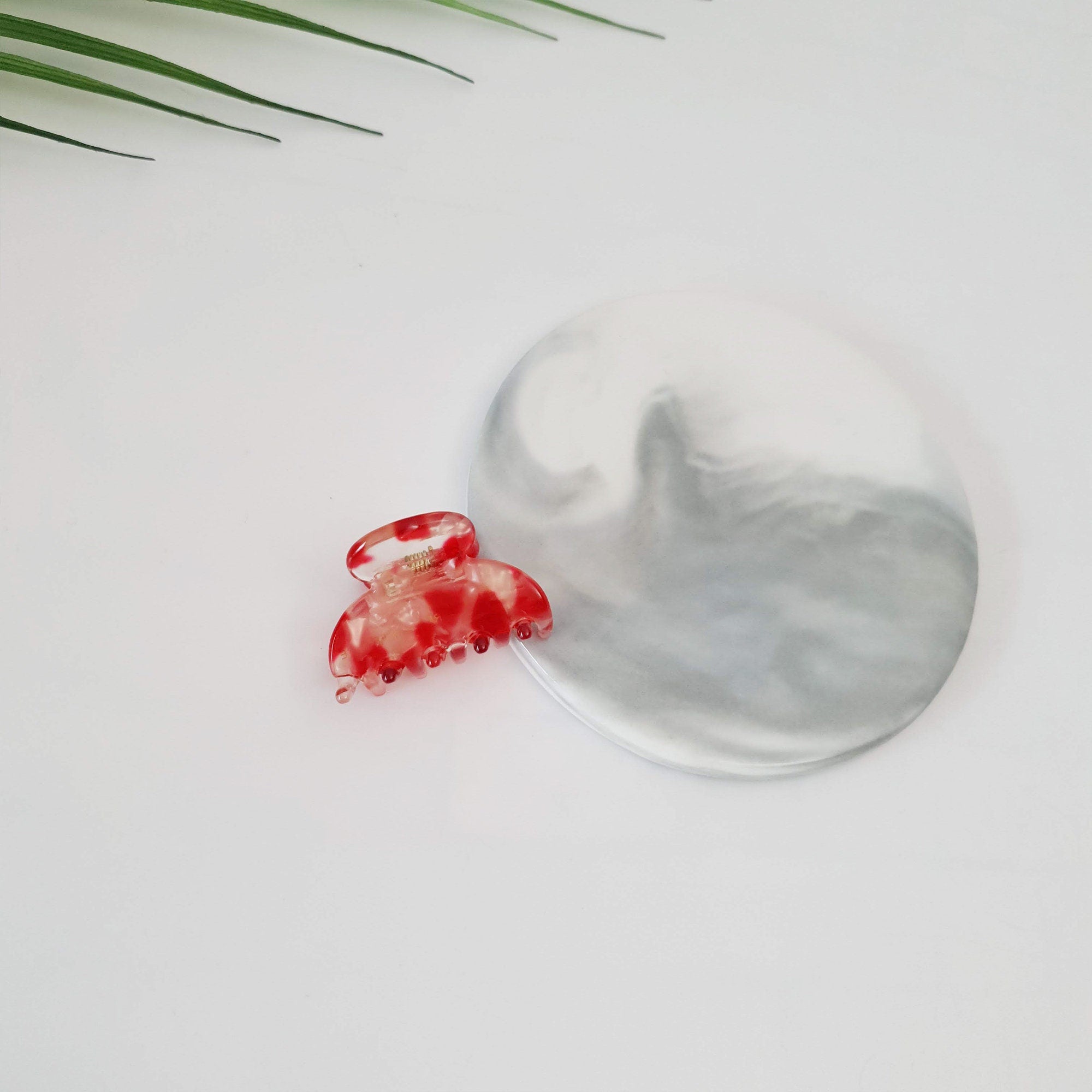 Half Moon Mini Hair Clips / Tortoise Shell Tiny French Hair Pin / Hair Barrette for Woman / Hair Accessory for Girl