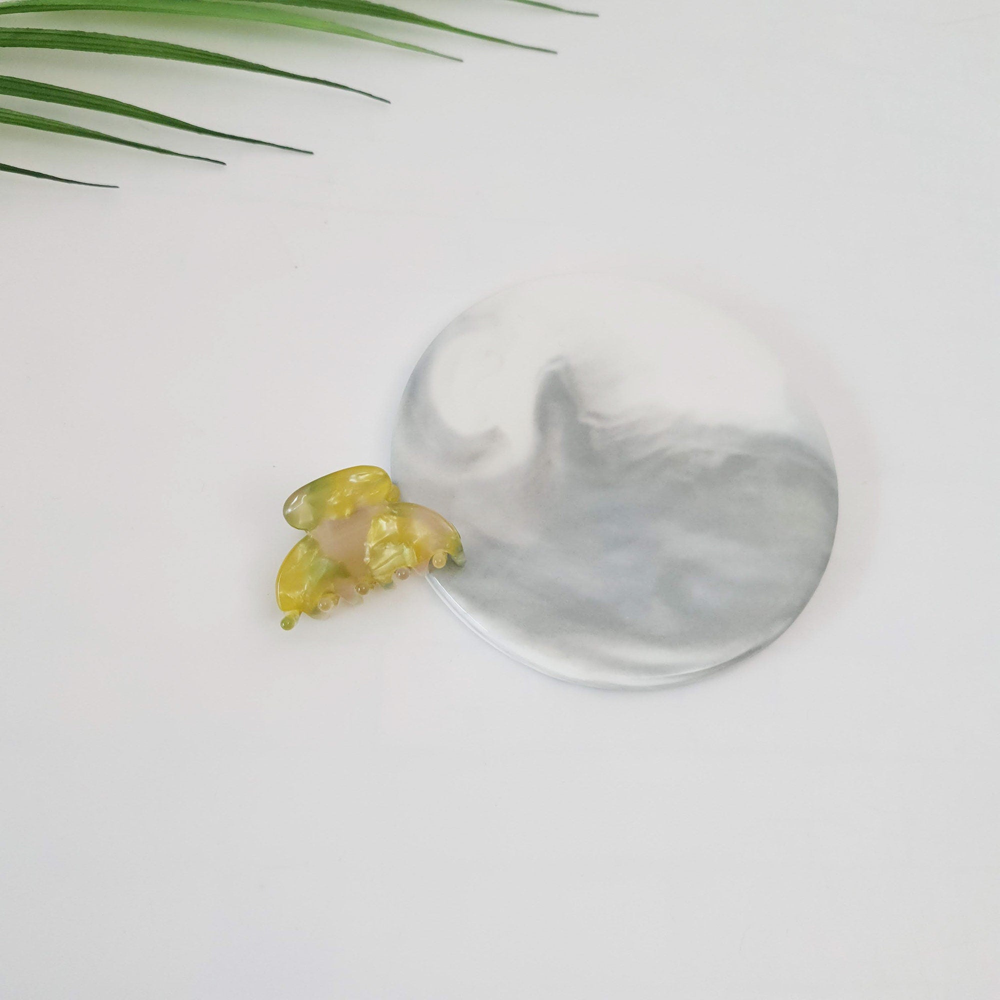 Half Moon Mini Hair Clips / Tortoise Shell Tiny French Hair Pin / Hair Barrette for Woman / Hair Accessory for Girl