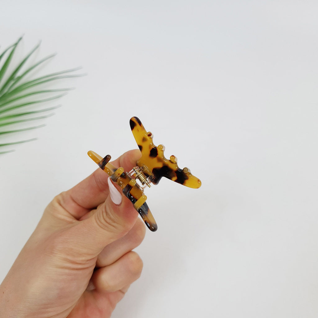 Aurora Joy Small Hair Clips (2.0 Inch) / Tortoise Shell Mini French Hair Pin / Hair Barrette for Woman