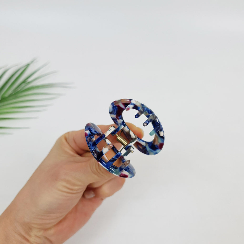 Oval Ring Mini Hair Clips / Tortoise Shell Small French Hair Pin / Hair Barrette for Woman / Mini Claw Clip for Girls