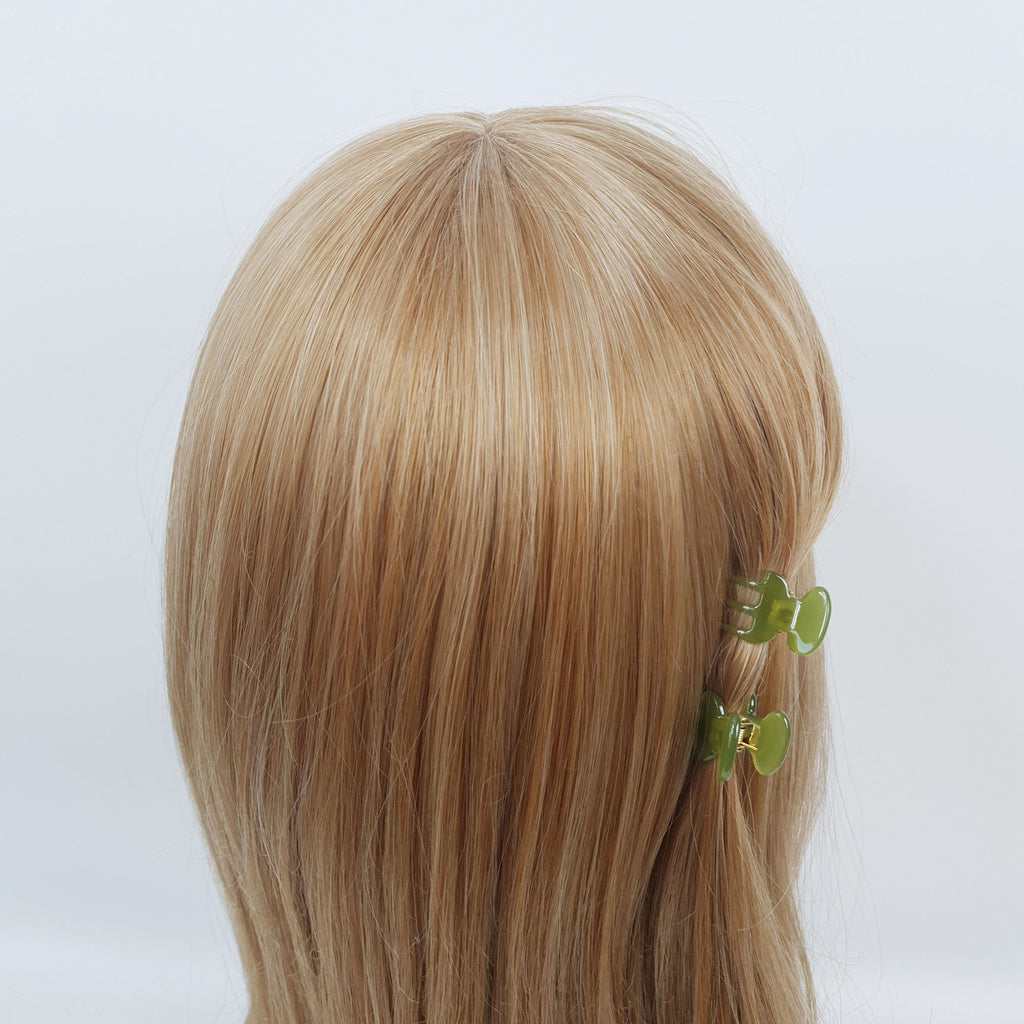Pure Color Small Hair Clips / Tortoise Shell Mini French Hair Pin / Hair Barrette for Woman / Mini Octopus Hair Clip
