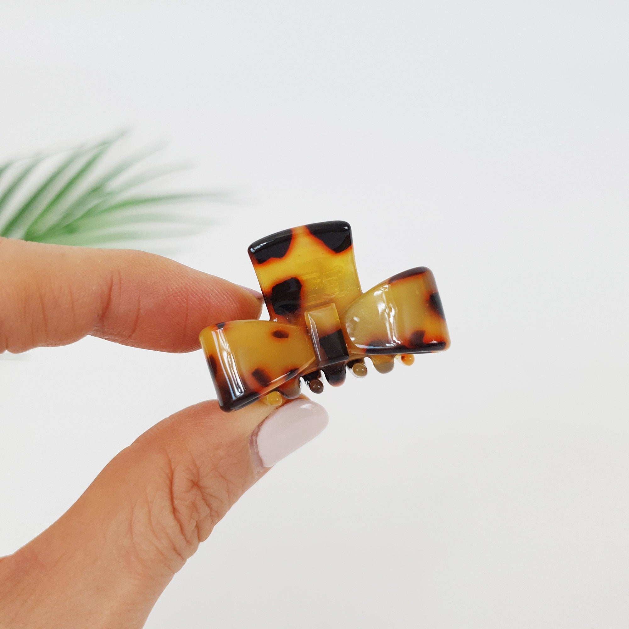 Skull Ribbon Small Hair Clips / Tortoise Shell Mini French Hair Pin / Hair Barrette for Woman / Leopard French Barrette for Girls