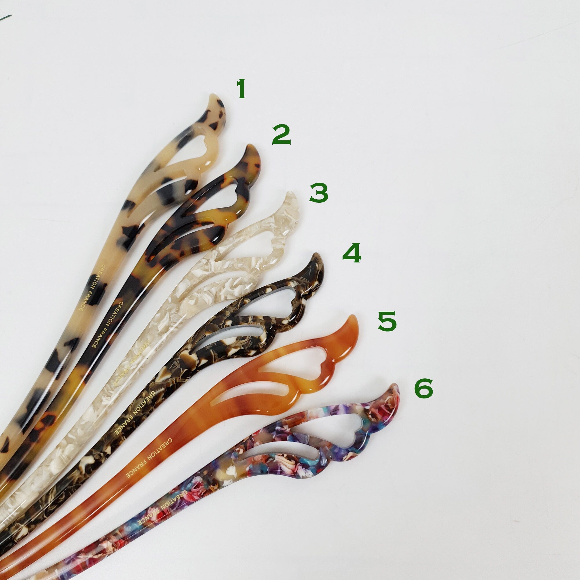 Tortoise Shell Antique Hair Stick / Vintage French Hair Pin / Hair Fork for Thick Hair