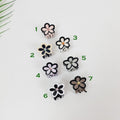 Flower Hair Clips with Cubic (1.2 Inch) / Cute French Hair Pin / Floral Hair Clip / French Barrette for Woman