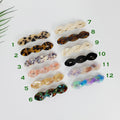 Leopard Aurora Bold Twist Hair Barrette (3.7 Inch) / Tortoise Marble French Hair Pin / Hair Accessory for Woman / Automatic Hair Clip