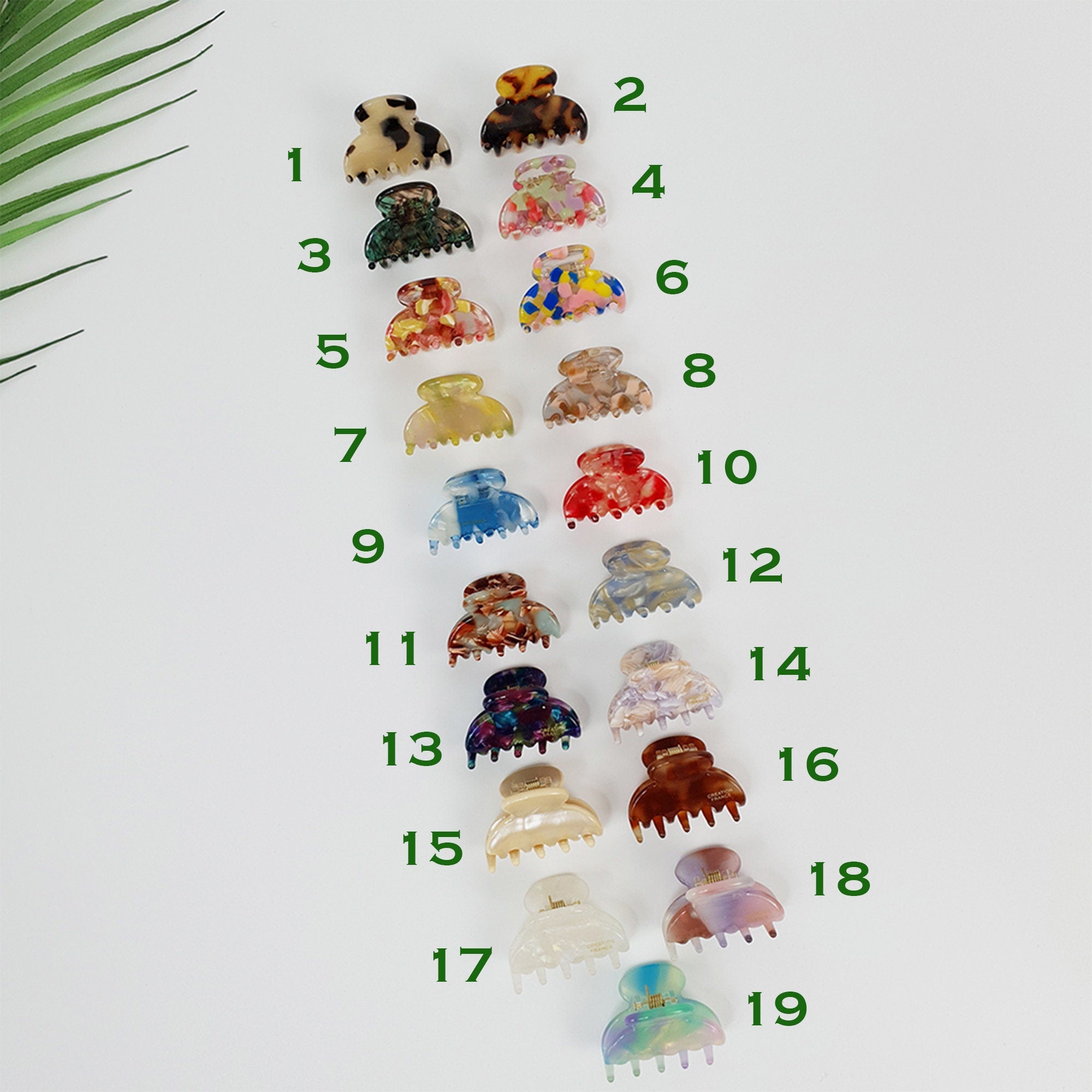 Half Moon Mini Hair Clips / Tortoise Shell Tiny French Hair Pin / Hair Barrette for Woman / Hair Accessory for Girl