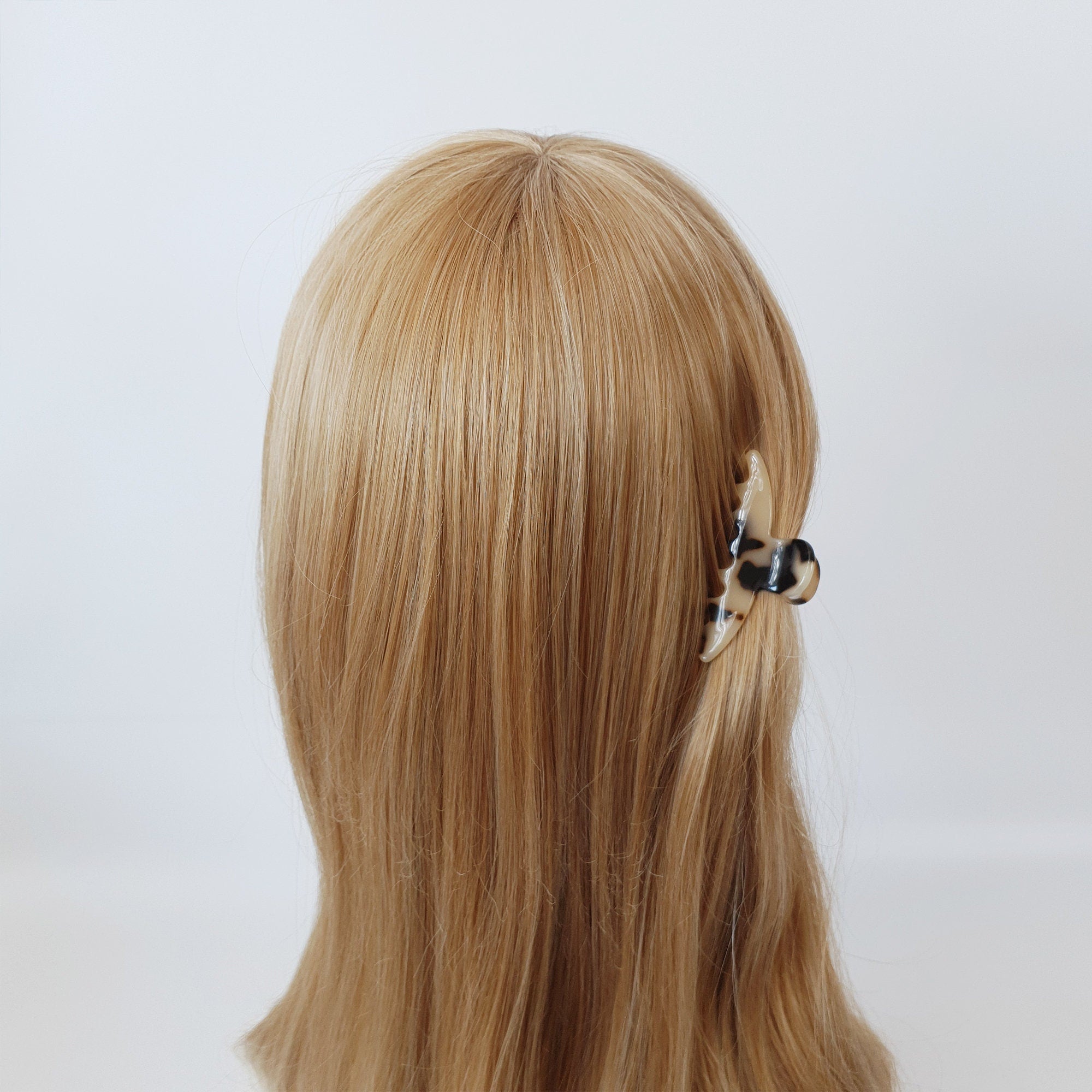 Leopard Mini Hair Clips / Tortoise Shell Small French Hair Pin / Hair Barrette for Woman / Hair Clip for Thin Hair