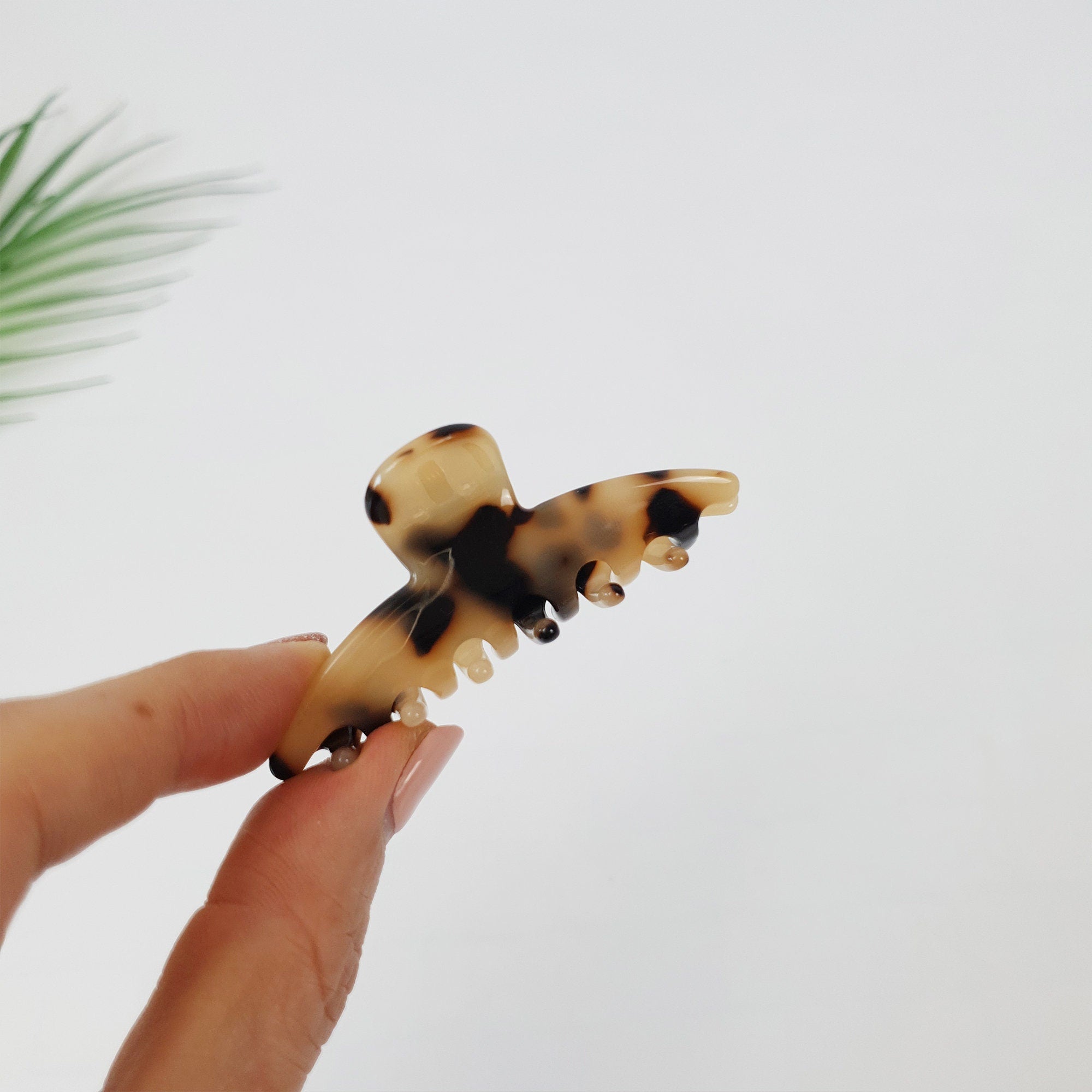 Leopard Mini Hair Clips / Tortoise Shell Small French Hair Pin / Hair Barrette for Woman / Hair Clip for Thin Hair