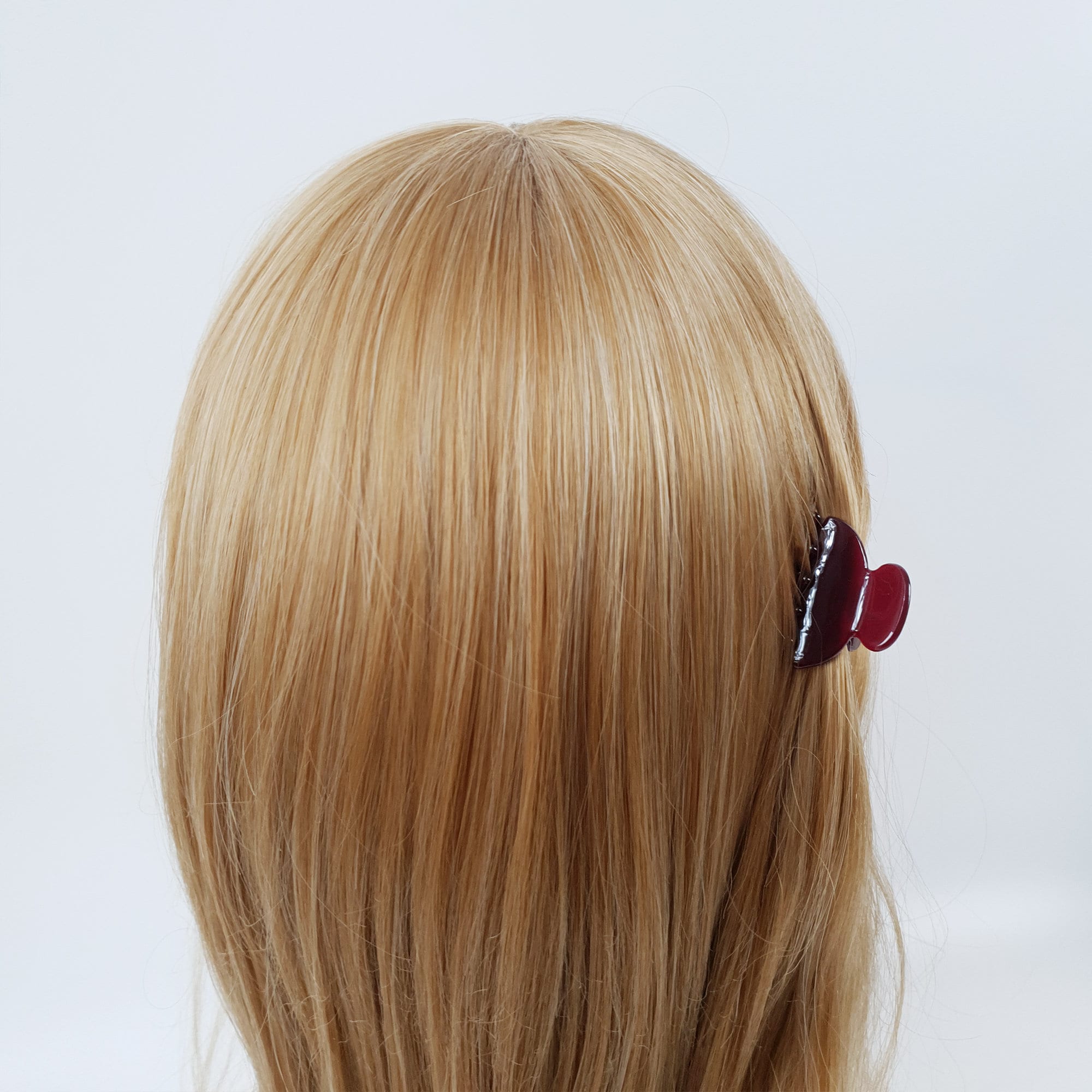 Pure Color Half Moon Mini Hair Clips / Marble Small French Hair Pin / Hair Barrette for Woman / Hair Claw Clip for Girls