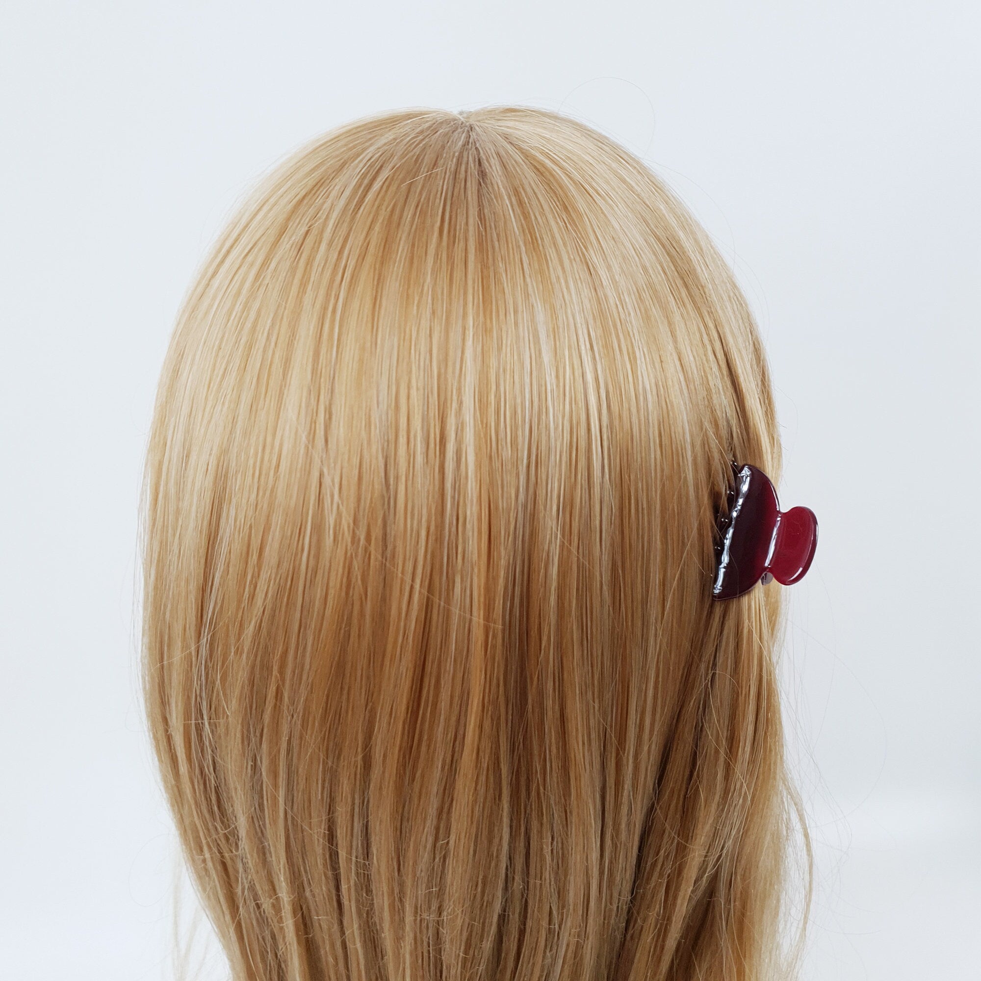 Pure Color Half Moon Mini Hair Clips / Marble Small French Hair Pin / Hair Barrette for Woman / Hair Claw Clip for Girls