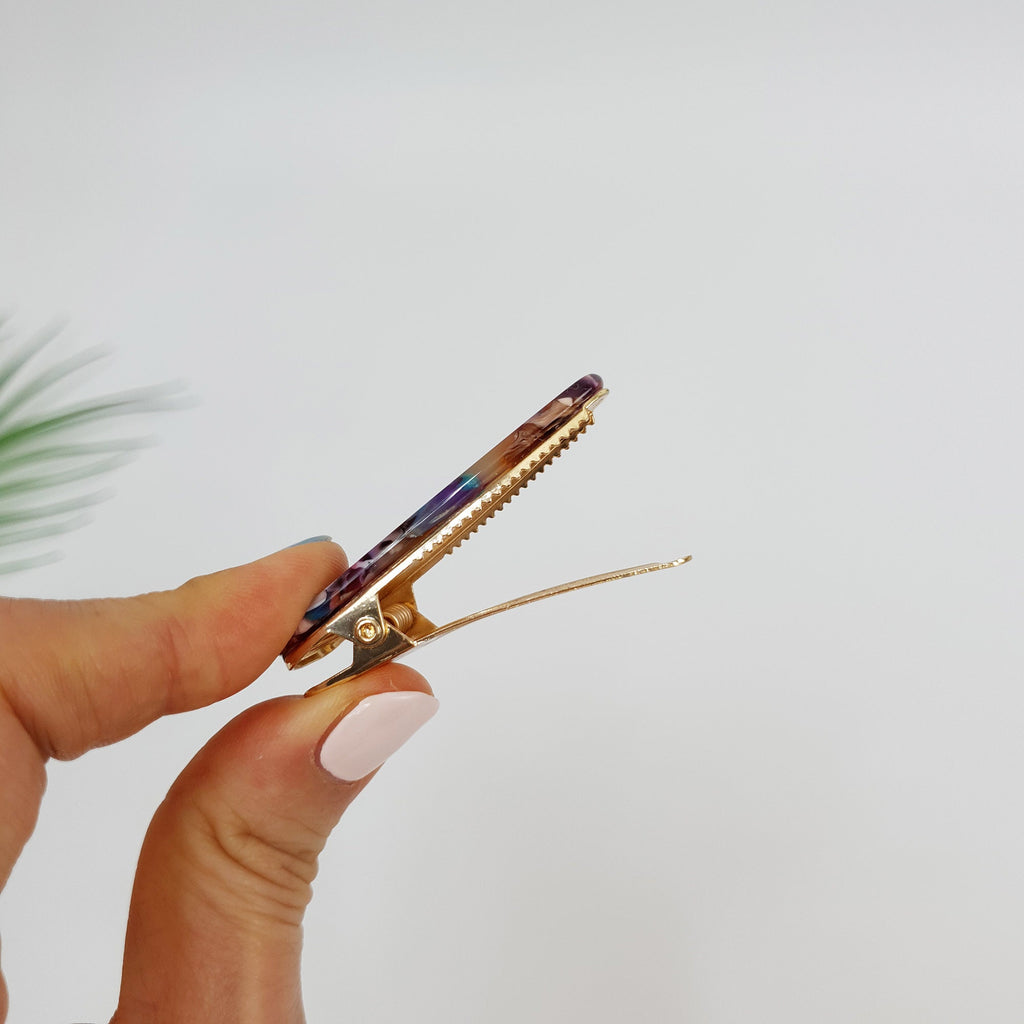 Triangle Cute Mini Hair Clips (2.0 Inch) / Small French Hair Pin / Hair Barrette for Woman / Accessory for Girl