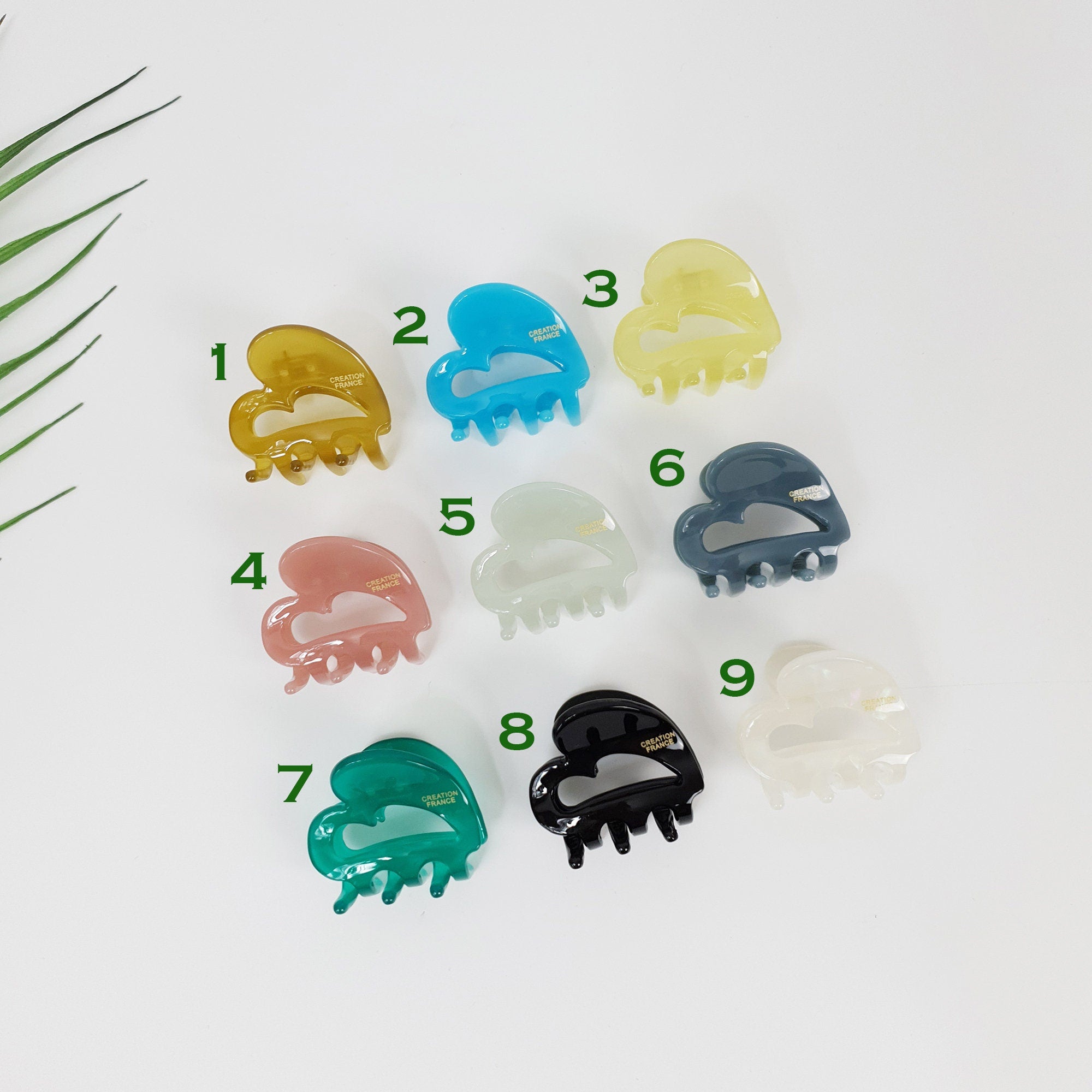 Heart Ring Mini Hair Clips (1.4 Inch) / Cute Small French Hair Pin / Hair Accessory for Woman