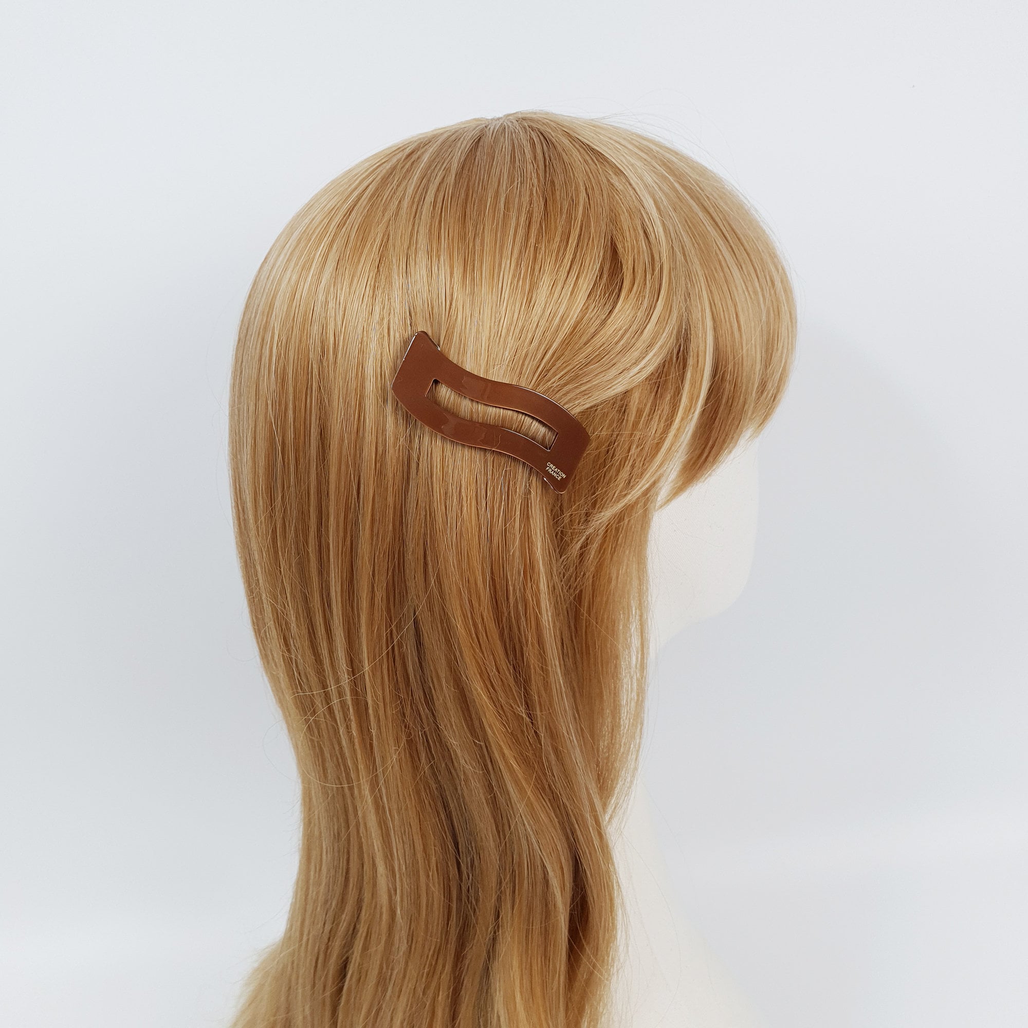 Pure Color Square Wave Snap Clip (2.4 Inch) / Cute French Hairgrip Barrette / French Hair Pin / Tic Tac Hair Clip Pin