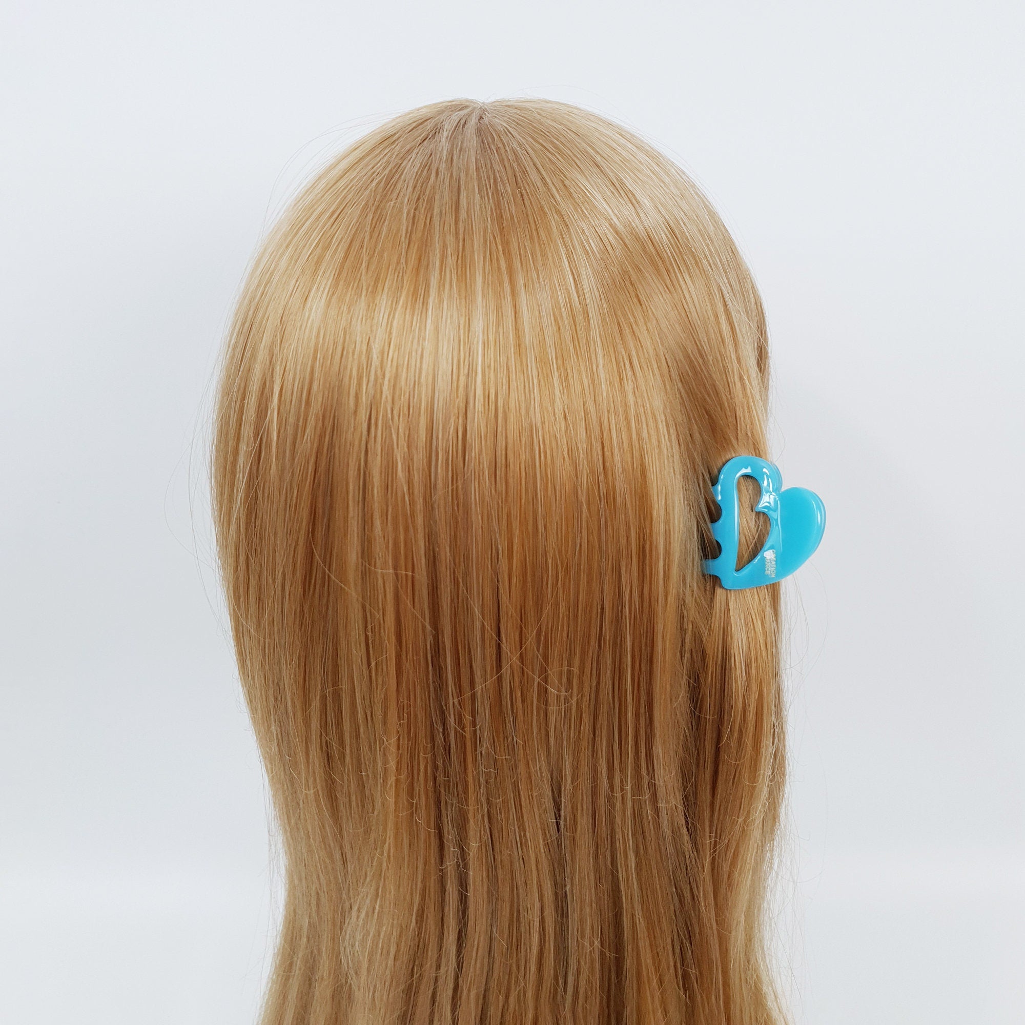 Heart Ring Mini Hair Clips (1.4 Inch) / Cute Small French Hair Pin / Hair Accessory for Woman