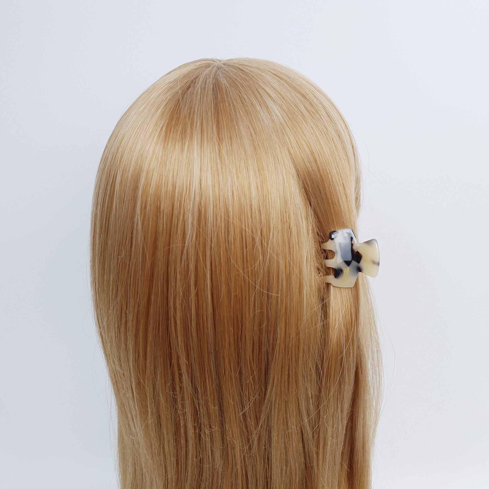 Cellulose Charming Mini Hair Clips (1.4 Inch) / Tortoise Shell Small Hair Pin / Hair Accessory for Woman