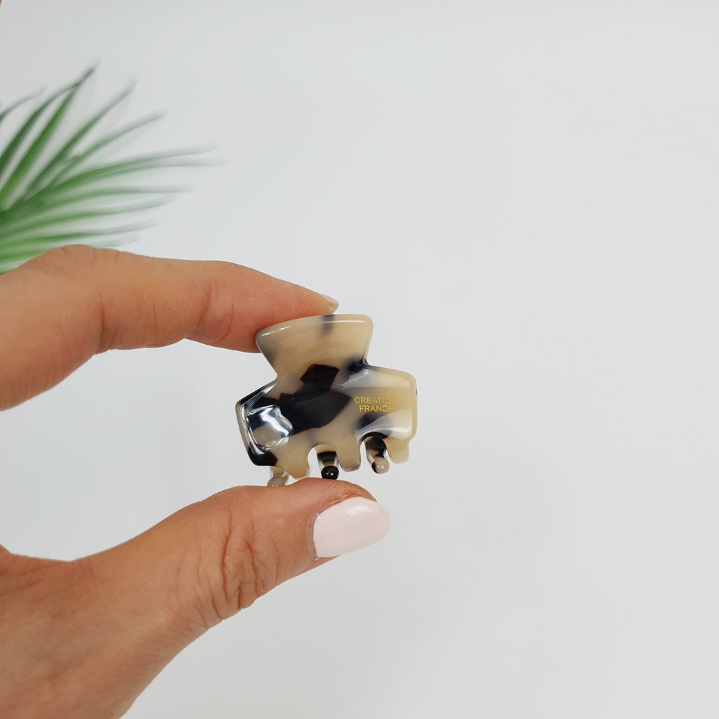 Cellulose Charming Mini Hair Clips (1.4 Inch) / Tortoise Shell Small Hair Pin / Hair Accessory for Woman
