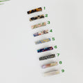 Cute Extra Mini Hair Clips (1.6 Inch) / Tortoise Shell Small French Hair Pin / Hair Accessory for Woman / Square French Barrette