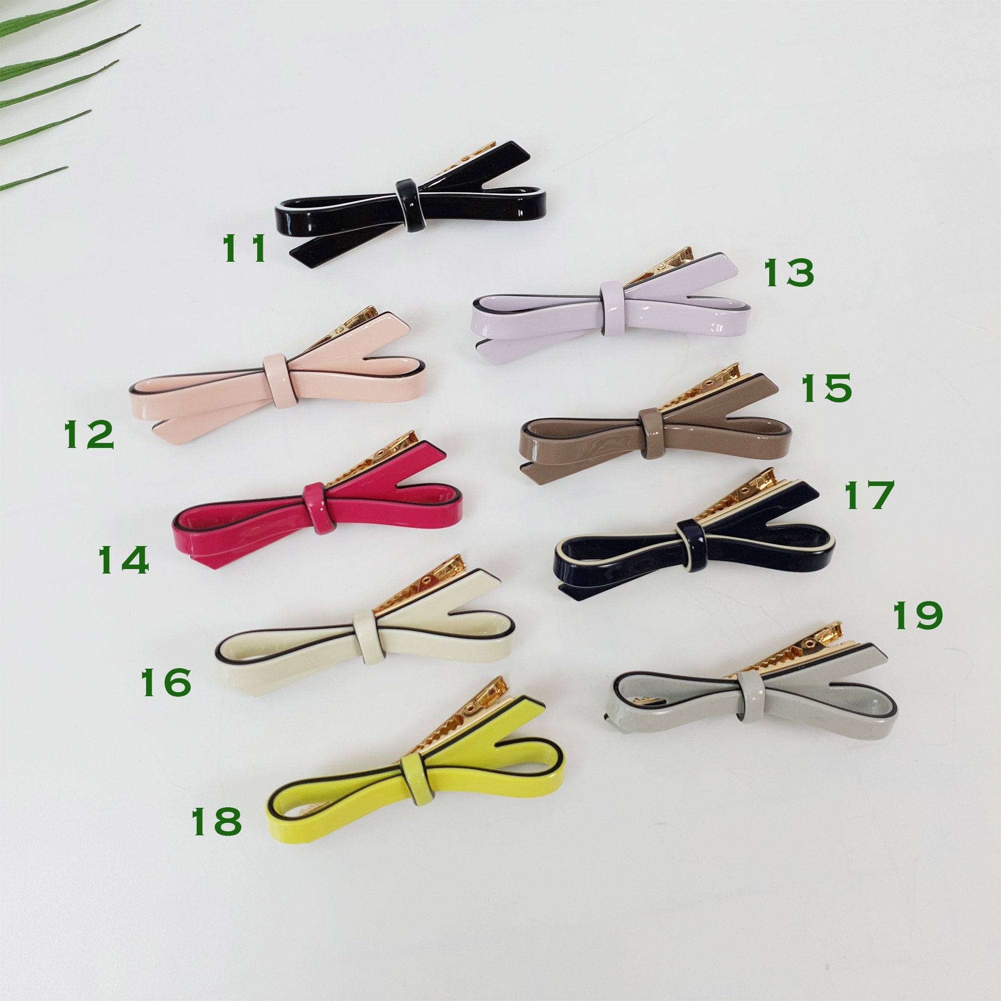 Tortoise Shell Simple Ribbon Alligator Hair Clip (2.8 Inch) / Leopard French Hair Pin / Hair Barrette for Woman