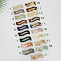 Pure Color Square Wave Snap Clip (2.4 Inch) / Cute French Hairgrip Barrette / French Hair Pin / Tic Tac Hair Clip Pin