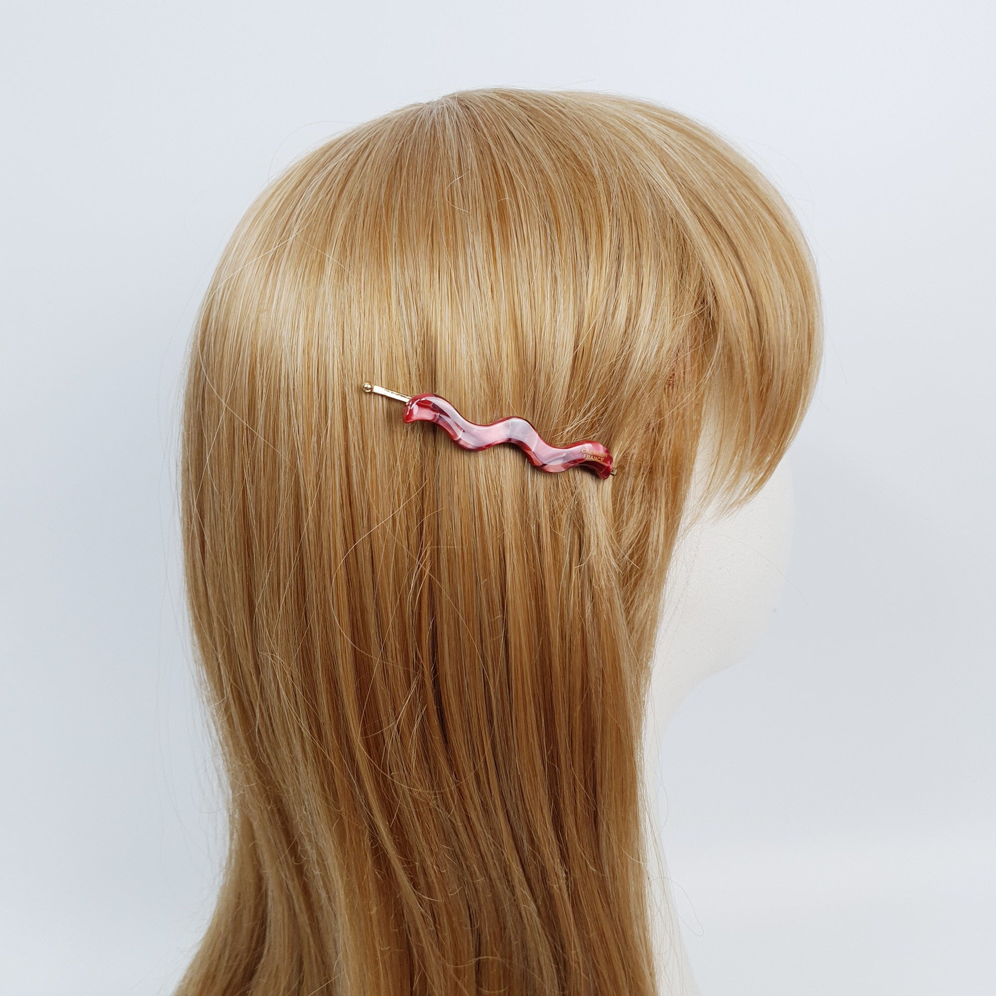 Leopard Wave Bobby Pin (2.4 Inch) / Cute Tortoise Shell French Hair Pin / Hair Accessory for Woman / Mini Hair Claw Clip