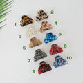 Triangle Fashionable Small Hair Clips / Tortoise Shell Mini French Hair Pin / Hair Barrette for Woman / Pastel Color Hair Claw Clip
