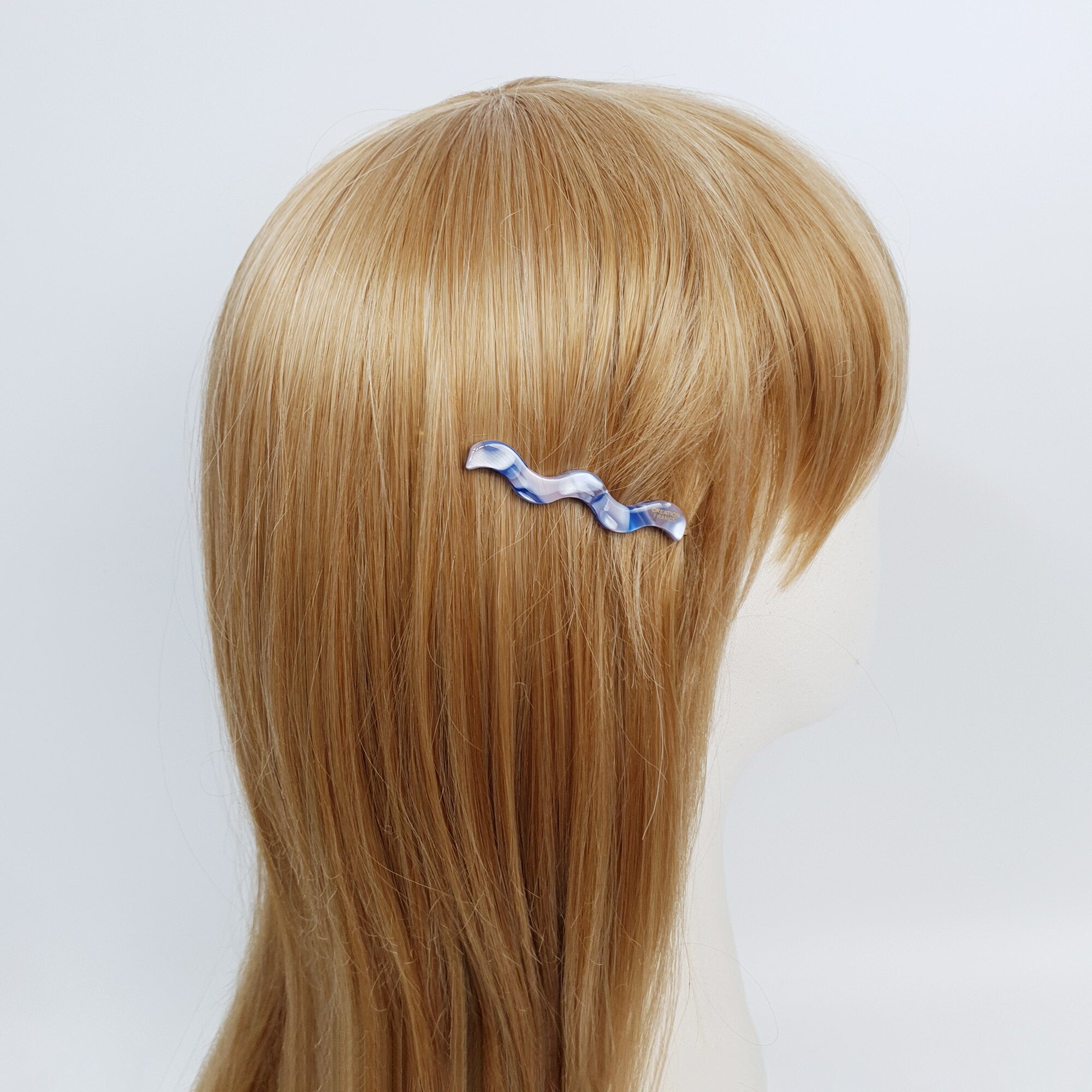 Leopard Wave Bobby Pin (2.4 Inch) / Cute Tortoise Shell French Hair Pin / Hair Accessory for Woman / Mini Hair Claw Clip