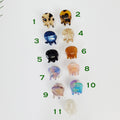 Bean Mini Claw Clip / Tortoise Shell Small French Hair Pin / Hair Barrette for Woman / Hair Accessory for Girl