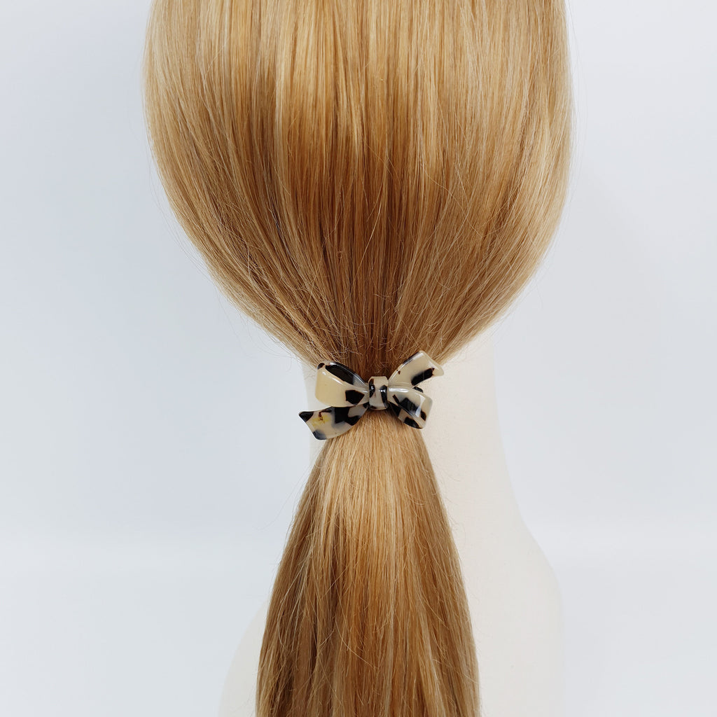 Leopard Aurora Double Ribbon Hair Tie / Cute French Hair Pin / Hair Accessory for Woman / Hair Barrette