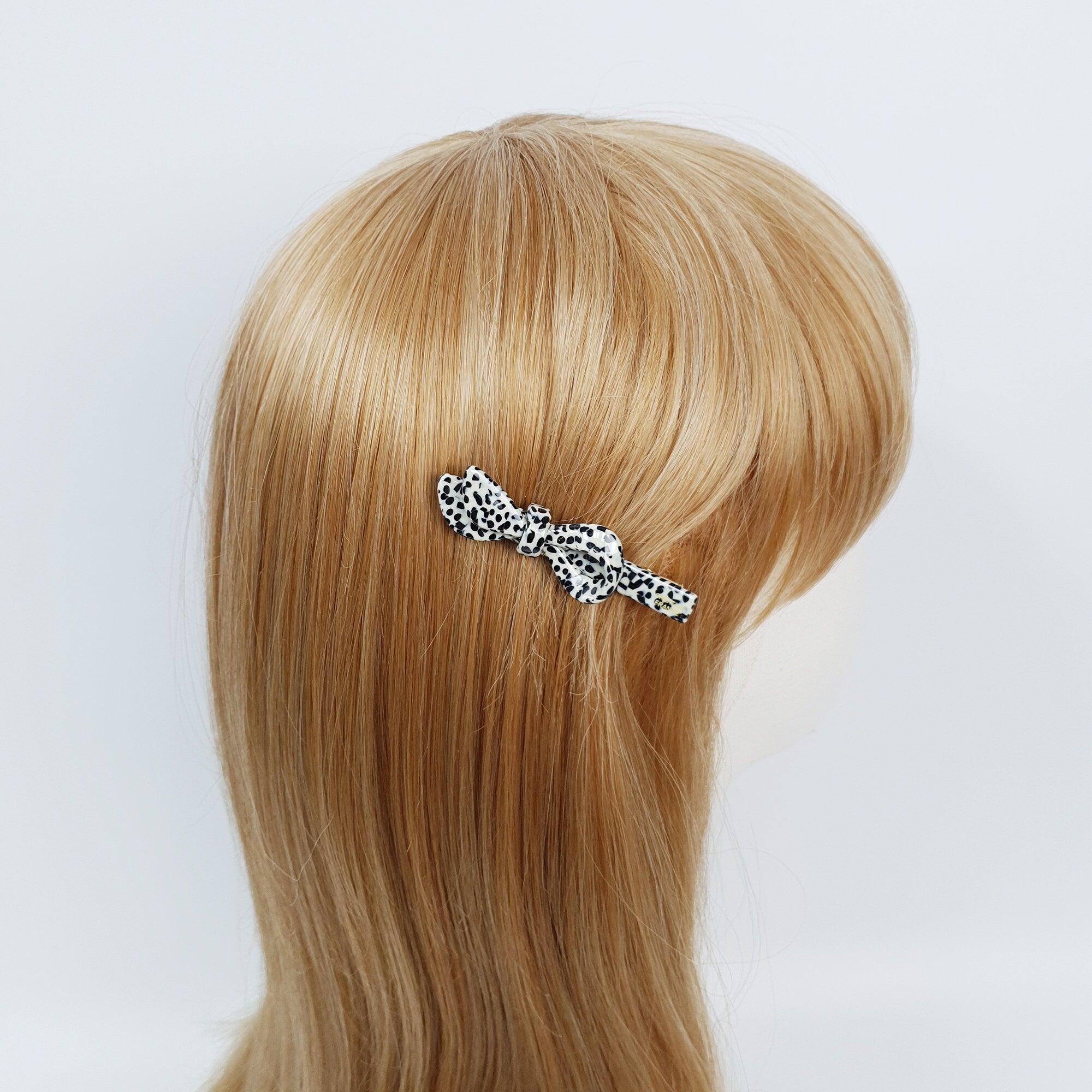 Single Ribbon Hair Clips / Tortoise Shell French Hair Pin / Hair Accessory for Woman / Alligator Hair Clip