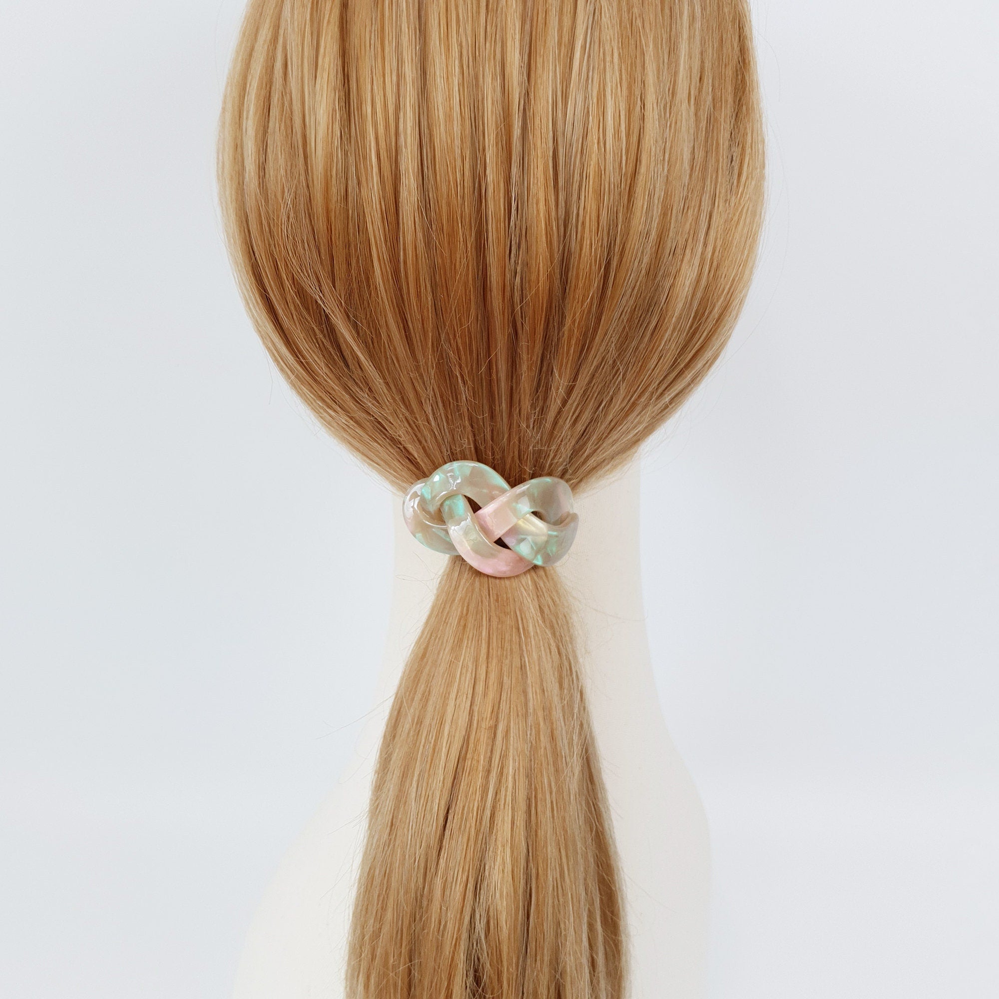 Leopard Triple Twist Curve Hair Tie / Fashionably Ponytail Holder / Hair Accessory for Woman / French Hair Pin / Hair Scrunchy