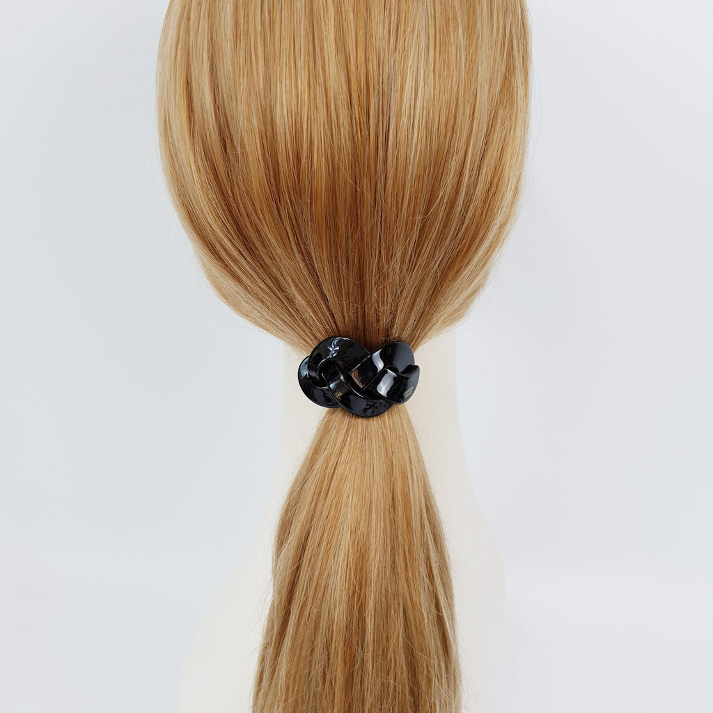 Leopard Triple Twist Curve Hair Tie / Fashionably Ponytail Holder / Hair Accessory for Woman / French Hair Pin / Hair Scrunchy