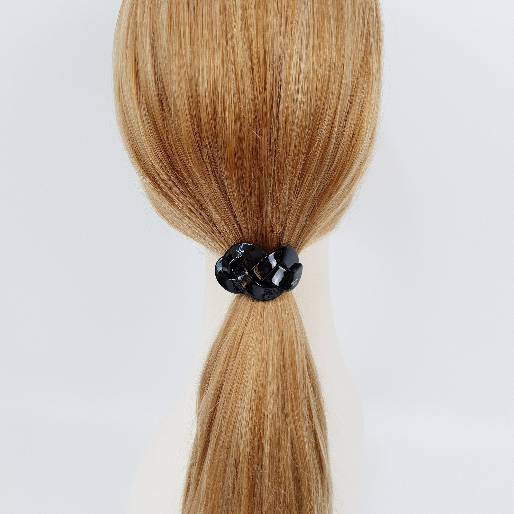 Leopard Triple Twist Curve Hair Tie / Fashionably Ponytail Holder / Hair Accessory for Woman / French Hair Pin / Hair Scrunchy