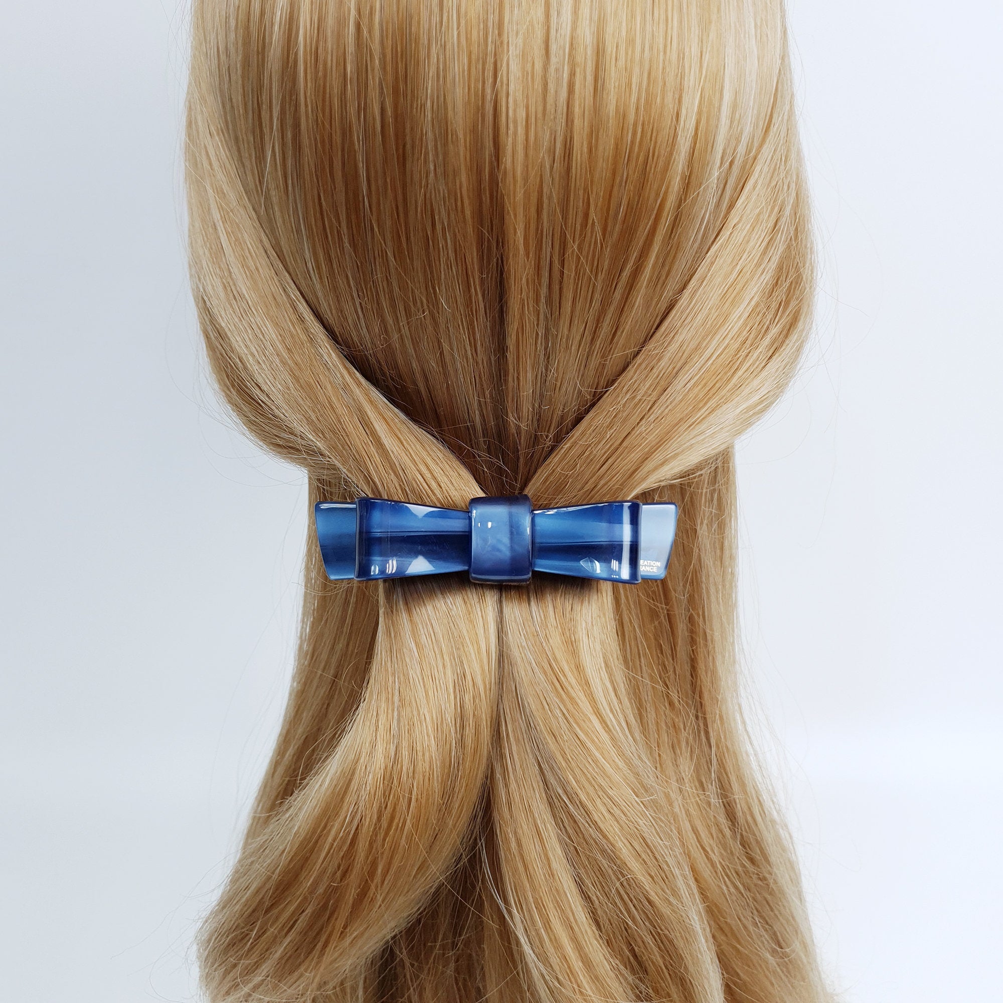 Vivid Color Bow Tie Hair Barrette (3.5 Inch) / Fashionable French Hair Pin / Hair Accessory for Woman / Automatic Hair Clip