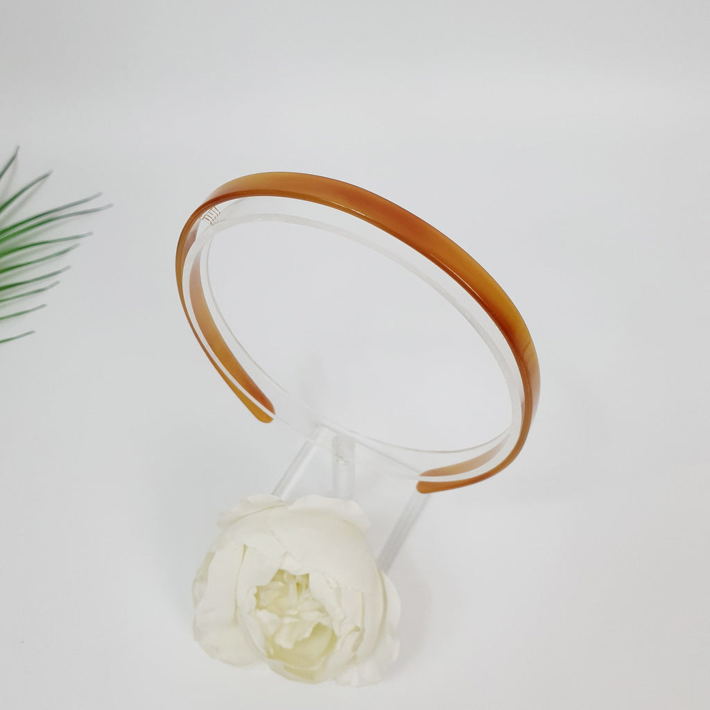 Tortoise Shell Simple Thin Headband / Simple Acrylic Alice Headband / Hair Accessory for Woman