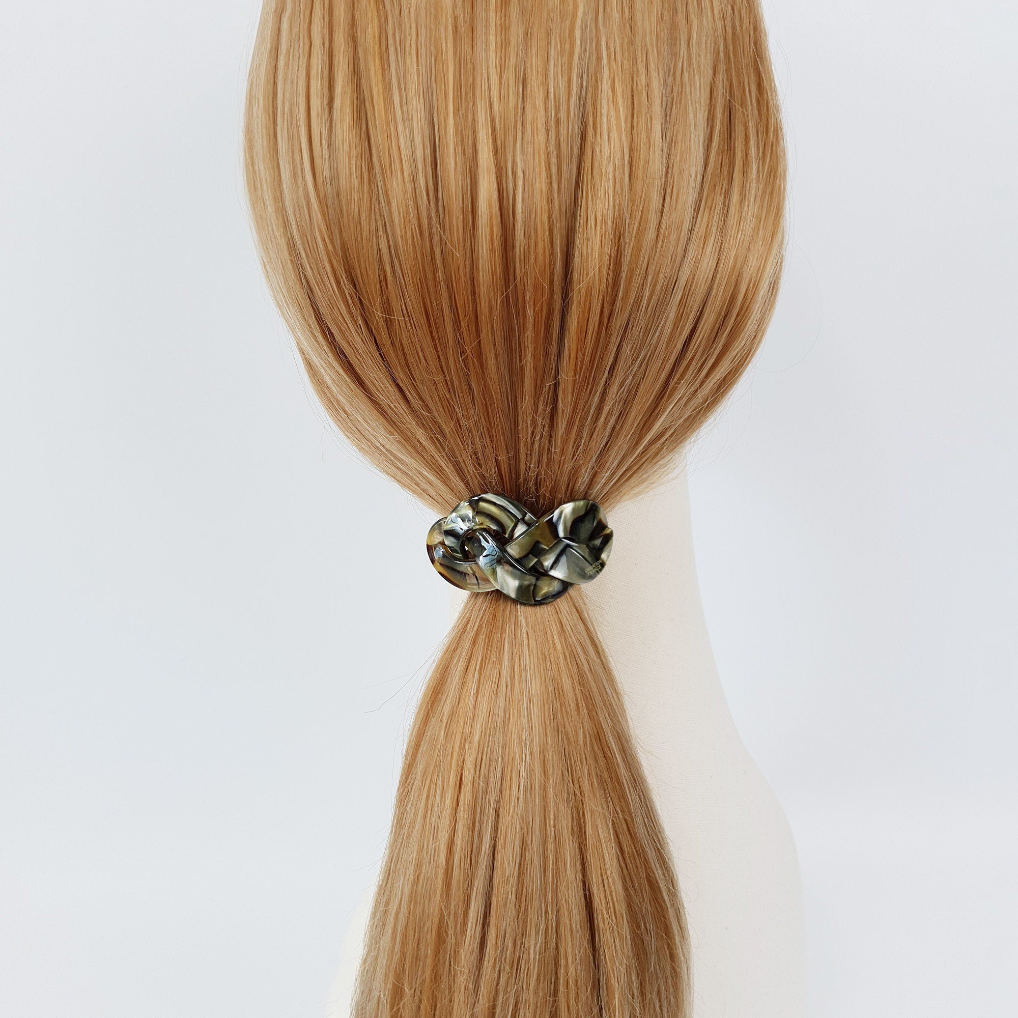 Leopard Triple Twist Curve Hair Tie / Fashionably Ponytail Holder / Hair Accessory for Woman / French Hair Pin / Hair Scrunchy