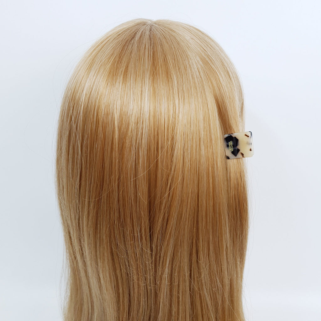 Marble Modern Mini Hair Clip Claw / Tortoise Shell Small French Pin / Hair Barrette for Woman / Leopard Hair Clips