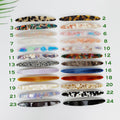 Cellulose Long Oval Hair Barrette (4.3 Inch) / Tortoise Marble French Hair Pin / Hair Accessory for Woman / Automatic Hair Clip