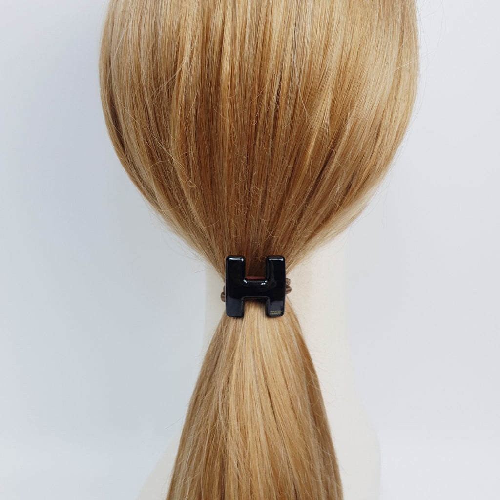 Leopard Marble H Shape Hair Tie / Vivid Color Tortoise Shell Ponytail Holder / Hair Accessory for Woman / French Hair Pin