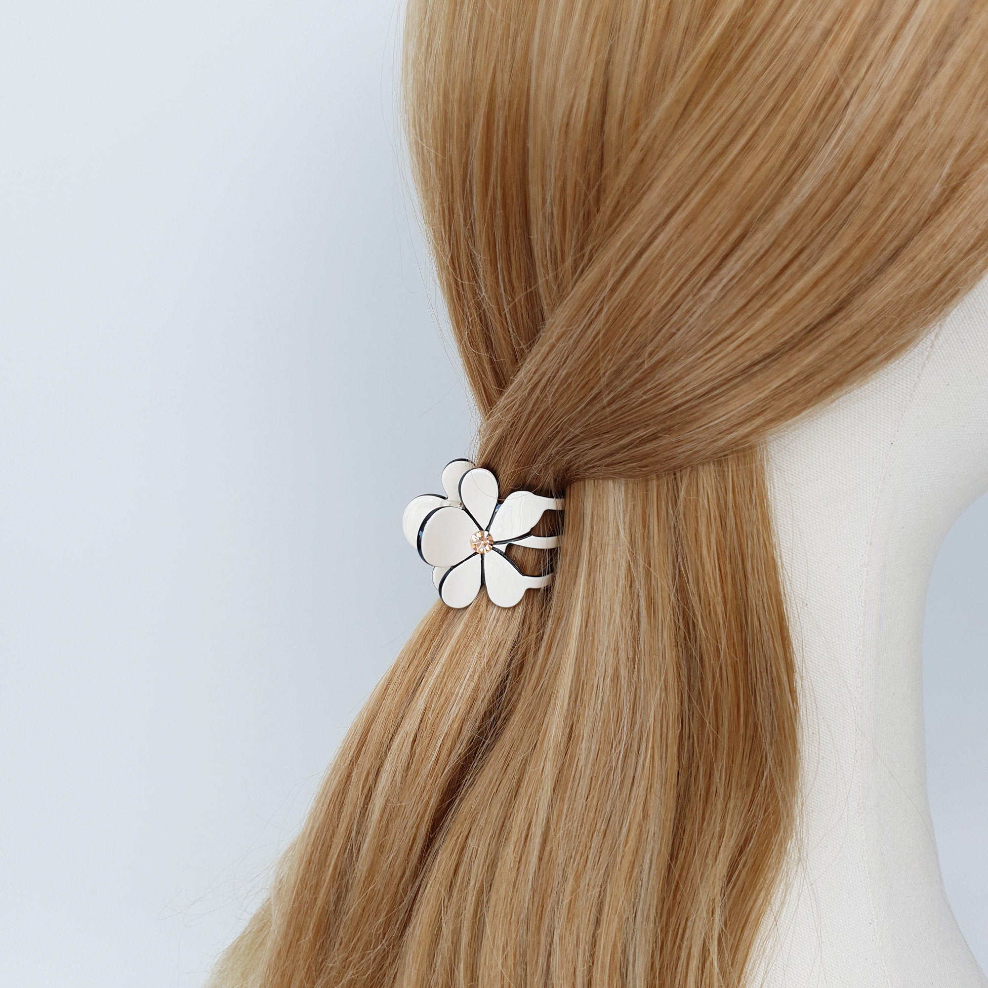 Pastel Color Flower Mini Hair Clips / Cute Small French Hair Pin / Hair Barrette for Woman / Floral Hair Clip for Girls