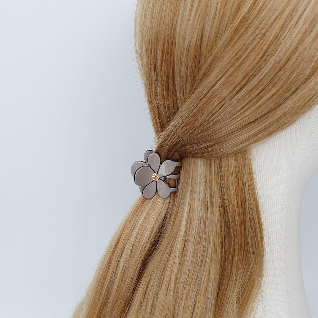 Pastel Color Flower Mini Hair Clips / Cute Small French Hair Pin / Hair Barrette for Woman / Floral Hair Clip for Girls
